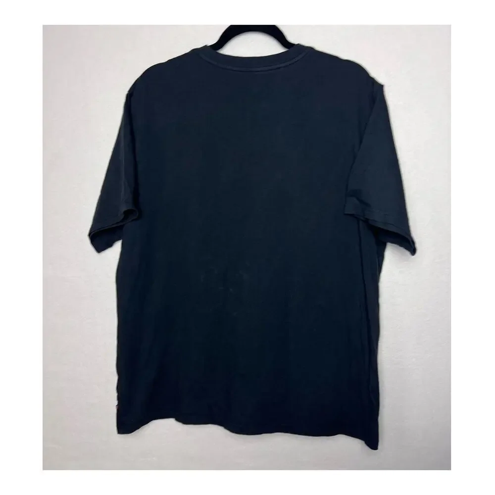 Levi's Shirt Men's Black 501 Embroidered Relaxed Short Sleeve Shirt Size XL